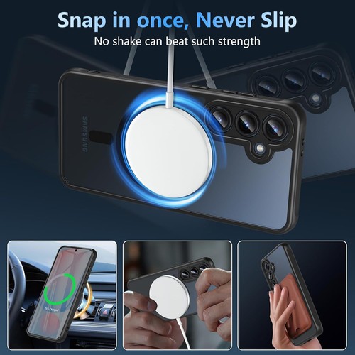 For Samsung Galaxy S24 FE Magnetic Case with Screen Protector,[Compatible with - Bild 4 von 8