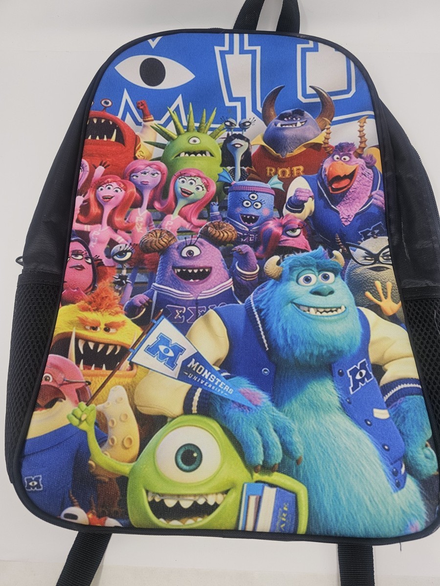 Disney Pixar Monsters University Backpack Kids School Bag Sulley Mike  Wazowski