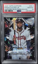 2025 Topps Chrome Edition - Sapphire Selections Ronald Acuña Jr. #SS-7 Black /10