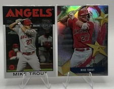 Topps Mike Trout Los Angeles Angels 2024 Stars of MLB SMLB-8 2 Card Lot