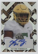 2022 Leaf Metal Draft Portrait Snake Prismatic 4/5 Kayvon Thibodeaux Auto 1u6