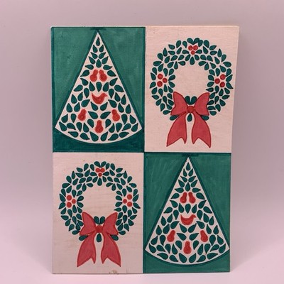 Martha Swanson Original Winter Greeting Card Art Folded Measurement 4.5'' x 6.25''