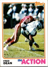 1982 Topps Fred Dean  IA 484 San Francisco 49ers