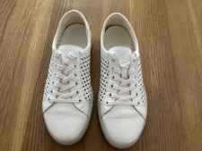 Christian Dietz White Leather Lace Up Trainers UK 5.5 Boxed Very Good Condition