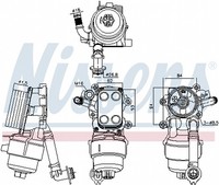 Nissens ÖLküHler MotoröL FüR Ford Kuga II 2.0 Tdci 4X4 Peugeot 5008 3008