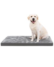 Dog Bed for Crate Washable Plush Dog Bed Kennel Pad Pet Sleeping Mat ,47x29 Inch