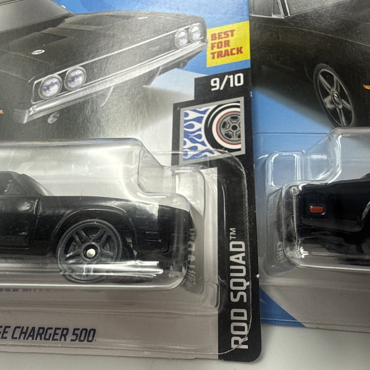 Lot Of 2 2019 Hot Wheels '69 Dodge Charger 500 Black #80/250 Rod