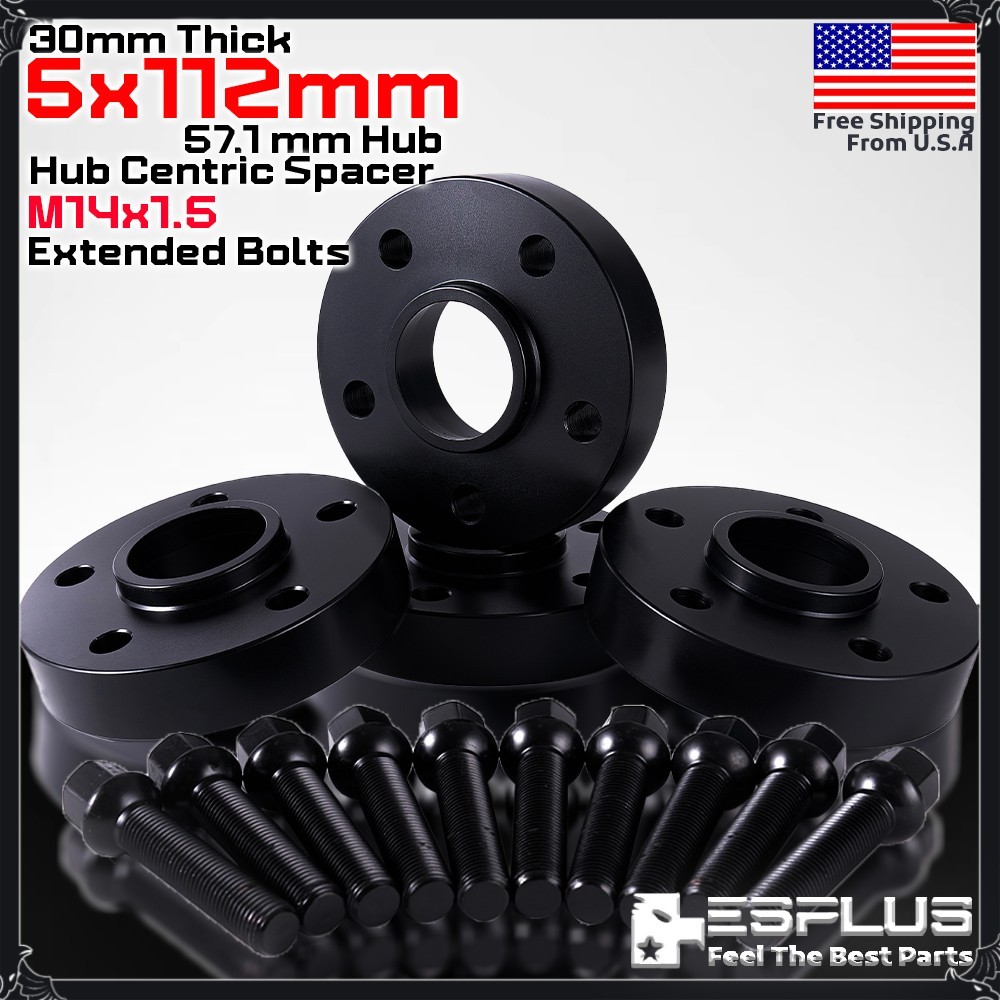 4x 30mm Bentley 5x112 57.1 mm Hub Centric Spacer Fit 03-24Continental/FlyingSpur