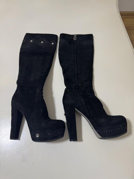 Women Loriblu Boots Black Suede 39