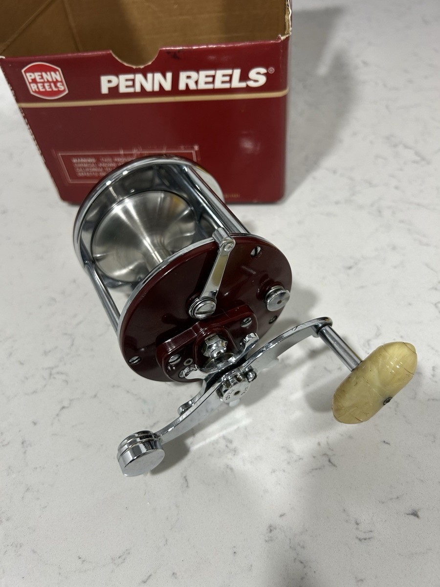 Penn 209M Level Wind Reel Vintage White Handle | eBay