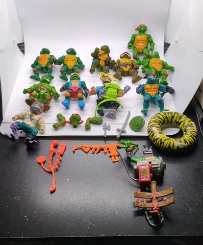 Vintage 1988-1992 Teenage Mutant Ninja Turtles TMNT Figures And Accessories