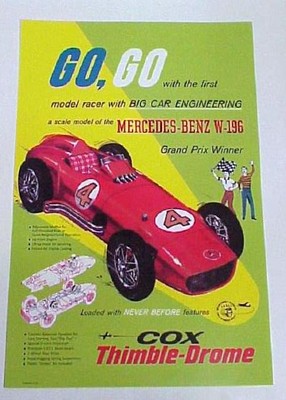 COX THIMBLE DROME メルセデスベンツ W-196 RACER コックス Mercedes Benz【20 COX THIMBLE DROME GAS POWERED MERCEDES BENZ REPRODUCTION POSTER. | eBay