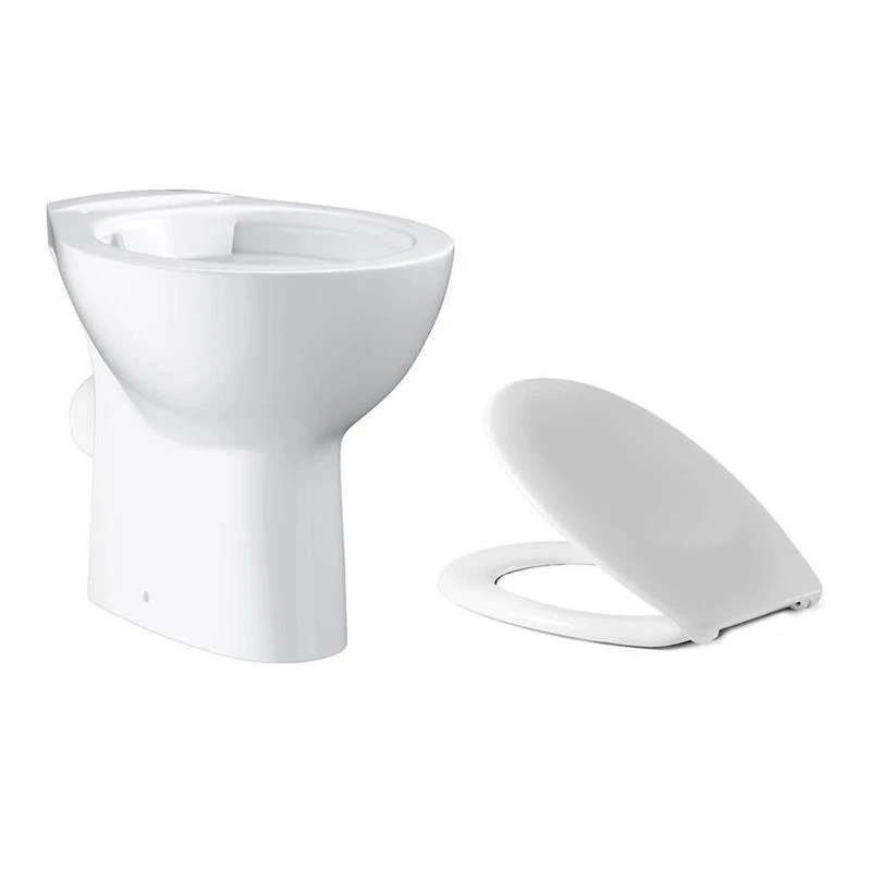 Grohe Bau Stand WC Tiefspüler Klo Toilette mit Baltic Sitz Deckel Set