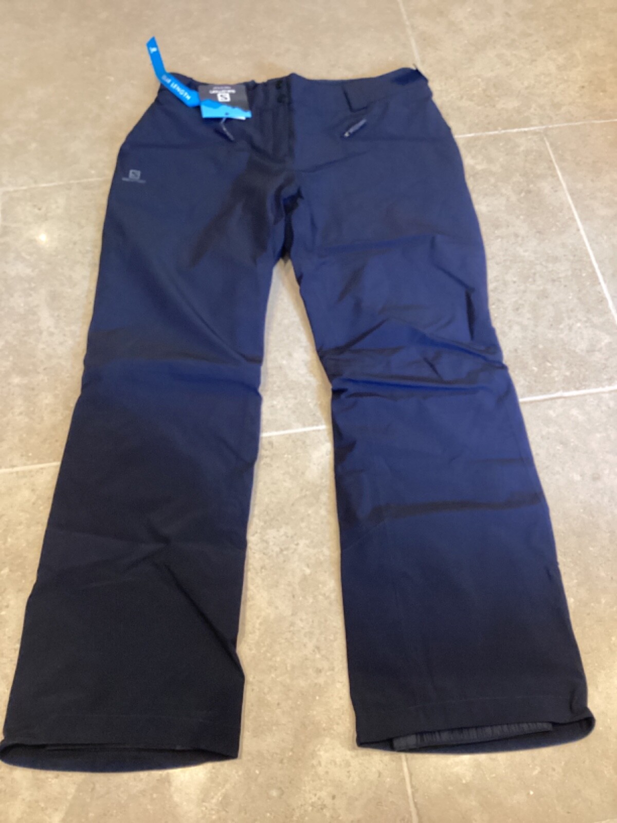 SALOMON LINEA DONNA PANTALONI DA SCI EDGE NUOVI DI ZECCA TAGLIA XL REG NIGHTSKY NAVY TU11