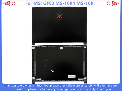 Coque arrière LCD / lunette / repose paumes / coque inférieure / charnière pour MSI GF63 MS-16R1 16r8 - Photo 2/10