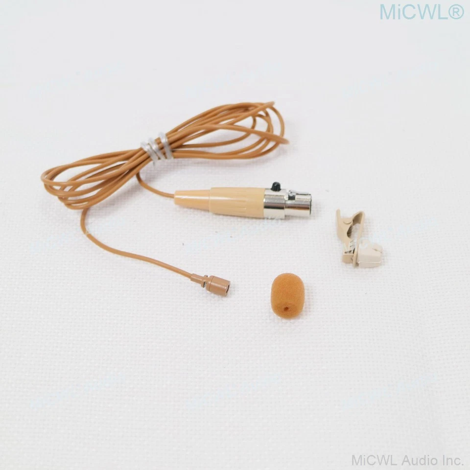 Lavalier Noise Canceling Microphone For AKG Samson Mini TA3F 3Pin Tie Clip Mic - Image 3 of 4