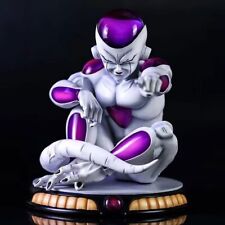 Anime Dragon Ball Z Super Saiyan Goku Frieza Sitting PVC Figure Statue With Base