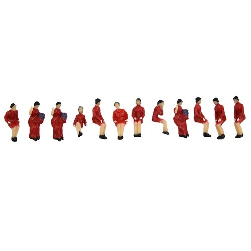 Figuras de personas modelo escala HO de pie y sentado 90 piezas colores surtidos - Imagen 12 de 12