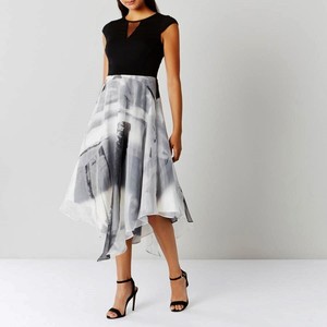 coast black and white dress