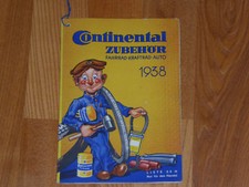 Rarität!!! Continental Zubehör Katalog 1938 , Kraftrad Auto Fahrrad
