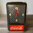 Vintage Ridan Wall Clock Display Plastic Red Coca-Cola Battery Operated 1987