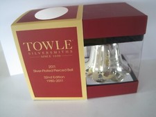 TOWLE Silver-plated Pierced Bell W/ Box 2011