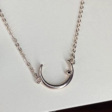 02-Crescent Moon And Star Pendant Necklace