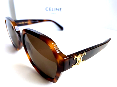 Celine Women's Sunglasses CL40189I 53E Tortoise 56mm 56-18-140