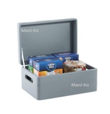 Plain Wooden Box with Lid Handles Storage Souvenir Memory Keepsake Decor Chest