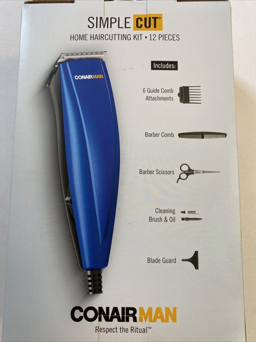 ConairMan Simple Cut Home Haircutting Kit (12 Piece) NEW IN BOX