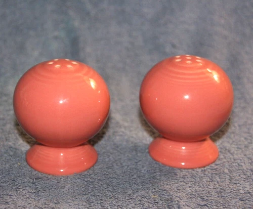 Fiesta Rose Pink Salt & Pepper Shakers 50’s Retired Color Fiestaware HLC
