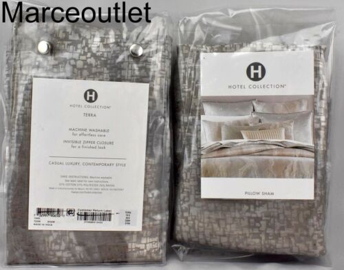 Hotel Collection Terra KING Pillowshams Gray