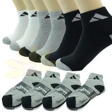 6 9 12 Pairs Ankle/Quarter Crew Mens Socks Cotton Low Cut Size 9-11 10-13 Adi