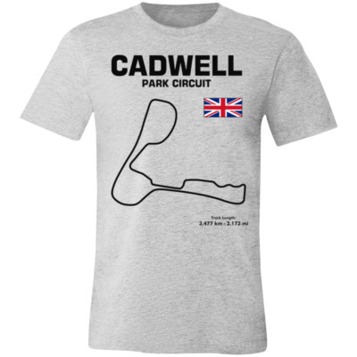 Track Outline Series Cadwell Park Circuit T-shirt V2