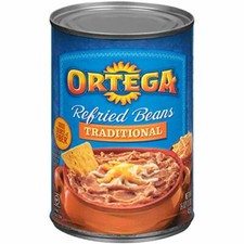 Ortega Refried Beans, Traditional, 16 Ounce 12-Cans
