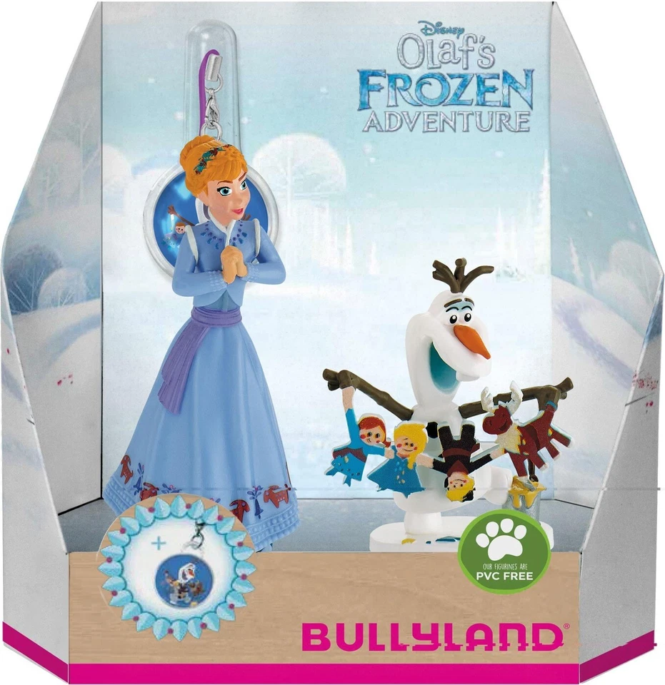 Bullyland 12938 - Anna und Olaf Set + Olaf mit Charm- Walt Disney - Bild 1 von 1