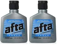 Lot of 2 Mennen Afta Fresh After Shave Lotion With Skin Conditioners 3 oz Each