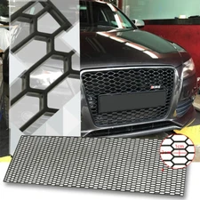 47'' X16'' Universal Car Front Bumper Honeycomb Hexagon ABS Grille Mesh Vent Net