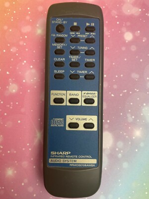Sharp RRMCG0106AWSA Fernbedienung Audio System Remote Control getestet