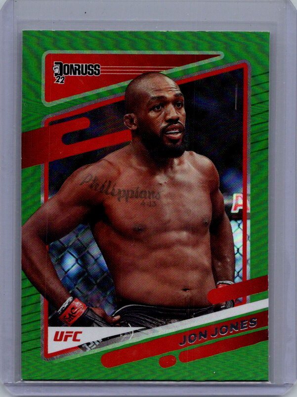 2022 Donruss UFC #12 Jon Jones Green Flood