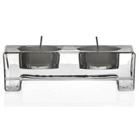 Kerzenhalter 2Er Teelichthalter Venezier Glas Bleikristall 7X13 Cm Transparent