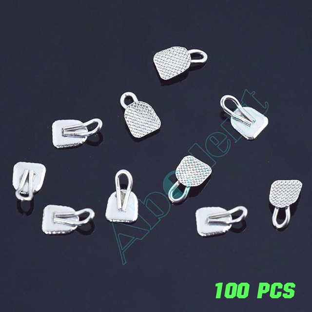 100 pcs Dental Traction Hook caplin hook Rectangular Orthodontic