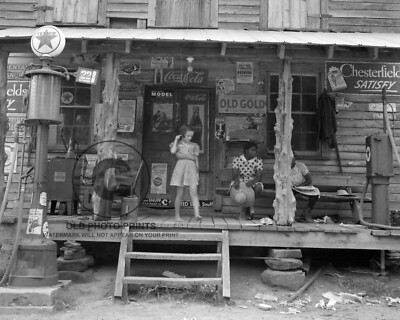Old Country Store Texaco Gas Station 1939 Photo Coca Cola North Carolina 8X10