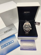 New Seiko Prospex Men's Diver Black Dial SS Bracelet Watch - SPB077 Box&Cards 10
