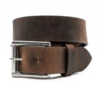 Handmade Full Grain Buffalo Leather Belt 1.5" Crazy Horse – Heavy Duty  USA Made