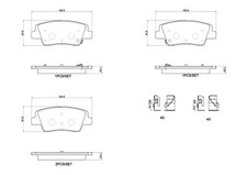 Set pastiglie freno Brembo P 30 152, freno a disco per GENESIS, HYUNDAI,KIA