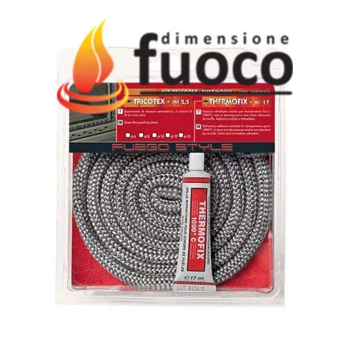 FUEGO STYLE KIT PROFESSIONALE TRECCIA ARTICA + THERMOFIX Diametro: 12 mm Lunghezza mt.2,5