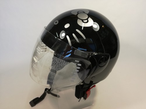 CASCO MOTO BOERI HELLO KITTY NERO/ARGENTO taglia XS 53 gr. 950 ORIGINALE  SANRIO | eBay