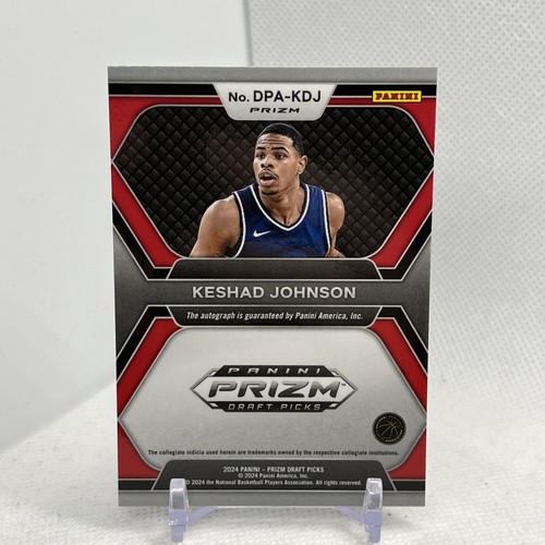 KESHAD JOHNSON 2024 Panini Prizm Draft Picks RC Rookie Auto SILVER PRIZM Heat - Picture 4 of 6
