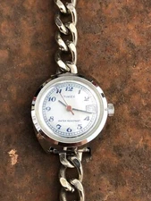 VTG Ladies Mechanical Wind Up Timex Watch On Bracelet